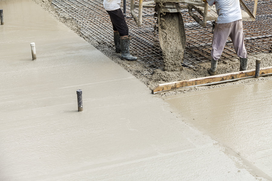 Picture of laying concrete in Santa Rosa